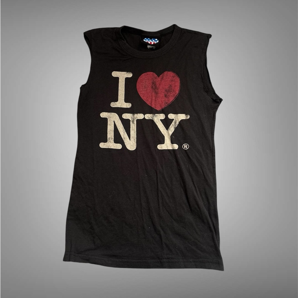 Junk Food Clothing Black I Heart NY Muscle Tee with Red Heart